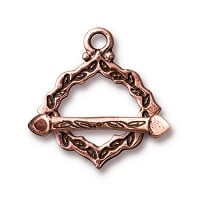 TierraCast Cathedral Clasp Set, Antiqued Copper Plate