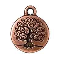 TierraCast Tree of Life Charm 16x19mm Pewter Antique Copper Plated (1-Pc)