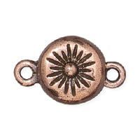 TierraCast Starburst Magnetic Clasp 18x11mm Pewter Antique Copper Plated (1-Pc)