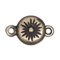 TierraCast Starburst Magnetic Clasp 18x11mm Pewter Brass Oxide Plated (1-Pc)