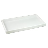 Standard Size Stackable White Plastic Jewelry Tray 1