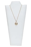 Necklace Display White Leatherette (8-7/8