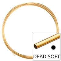 Gold Filled Round Wire Dead Soft 18ga (Priced per Foot)