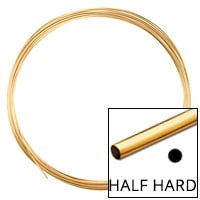 Gold Filled Round Wire Half Hard 20ga (Priced per Foot)
