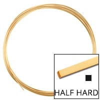 Gold Filled Square Wire Half Hard 20ga (Priced per Foot)