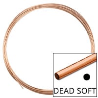 Rose Gold Filled Round Wire Dead Soft 20ga (Priced per Foot)