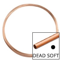 Rose Gold Filled Round Wire Dead Soft 26ga (Priced per Foot)